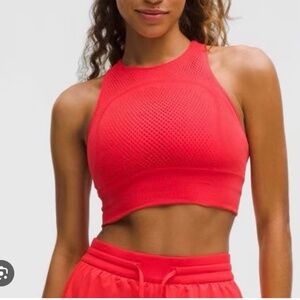 Lululemon RevealKnit Cropped Tank Top Red Sz. S/M